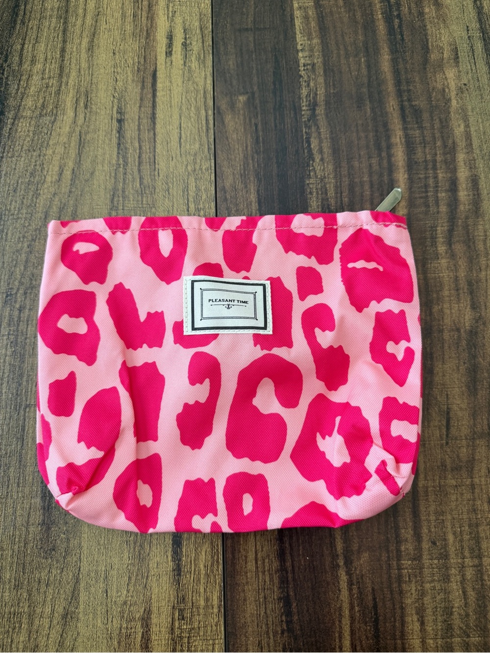Pink Leopard Cosmetic Bag